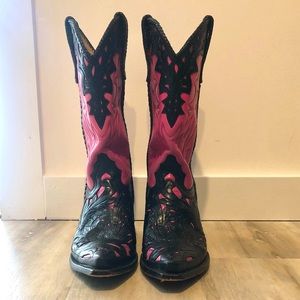Liberty Boot Co. Hand tooled cowboy boots